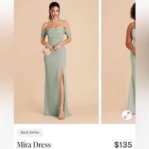 Birdy Grey Sage Off-Shoulder Maxi Dress